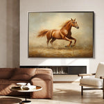Horses 057 Canvas Art 90 x 60 cm / Stretched on hidden frame