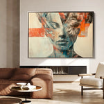 Portrait 057 Canvas Art 90 x 60 cm / Stretched on hidden frame
