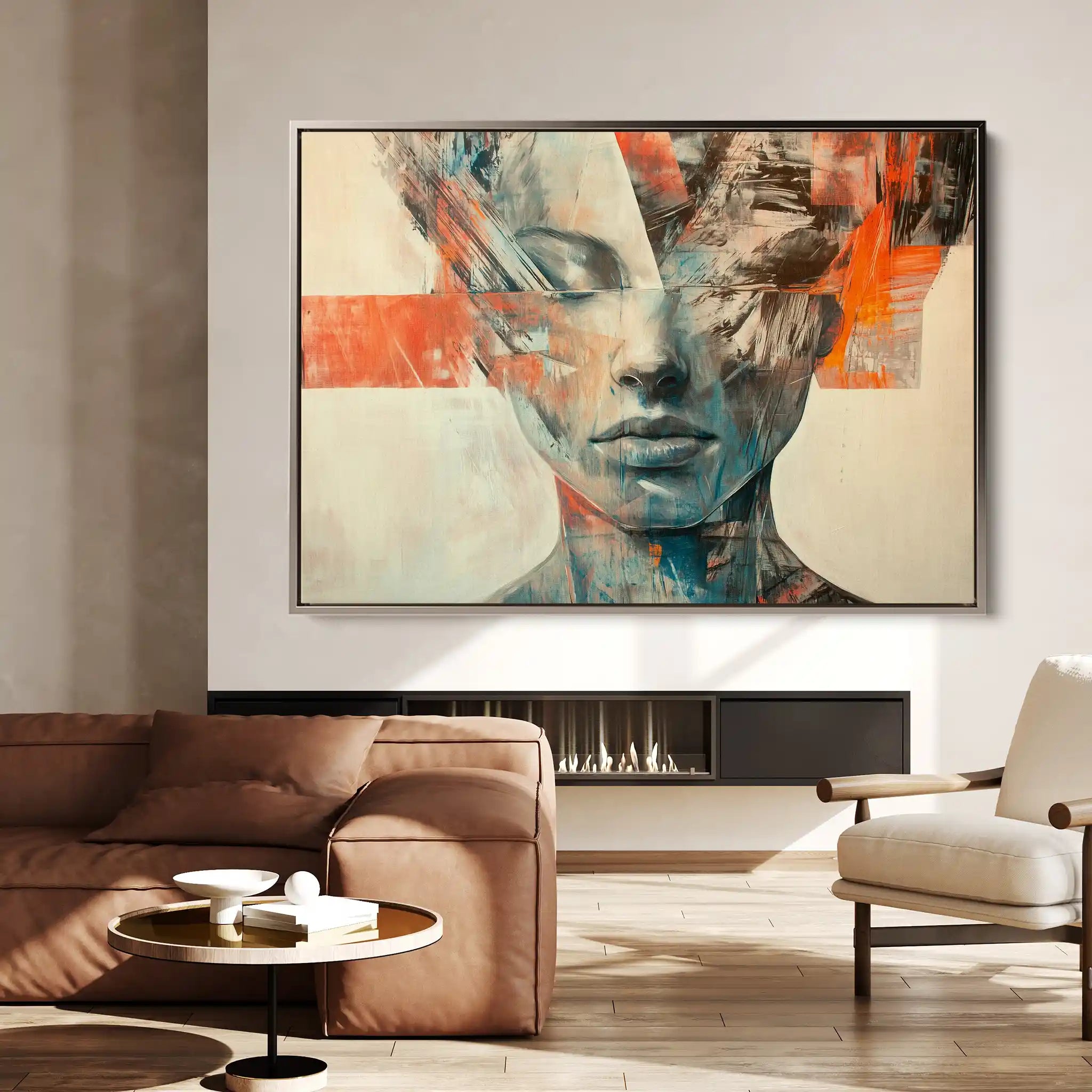 Portrait 057 Canvas Art 90 x 60 cm / Stretched on hidden frame