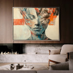 Portrait 057 Canvas Art 90 x 60 cm / Stretched on hidden frame