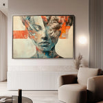 Portrait 057 Canvas Art 90 x 60 cm / Stretched on hidden frame