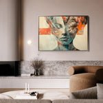 Portrait 057 Canvas Art 90 x 60 cm / Stretched on hidden frame