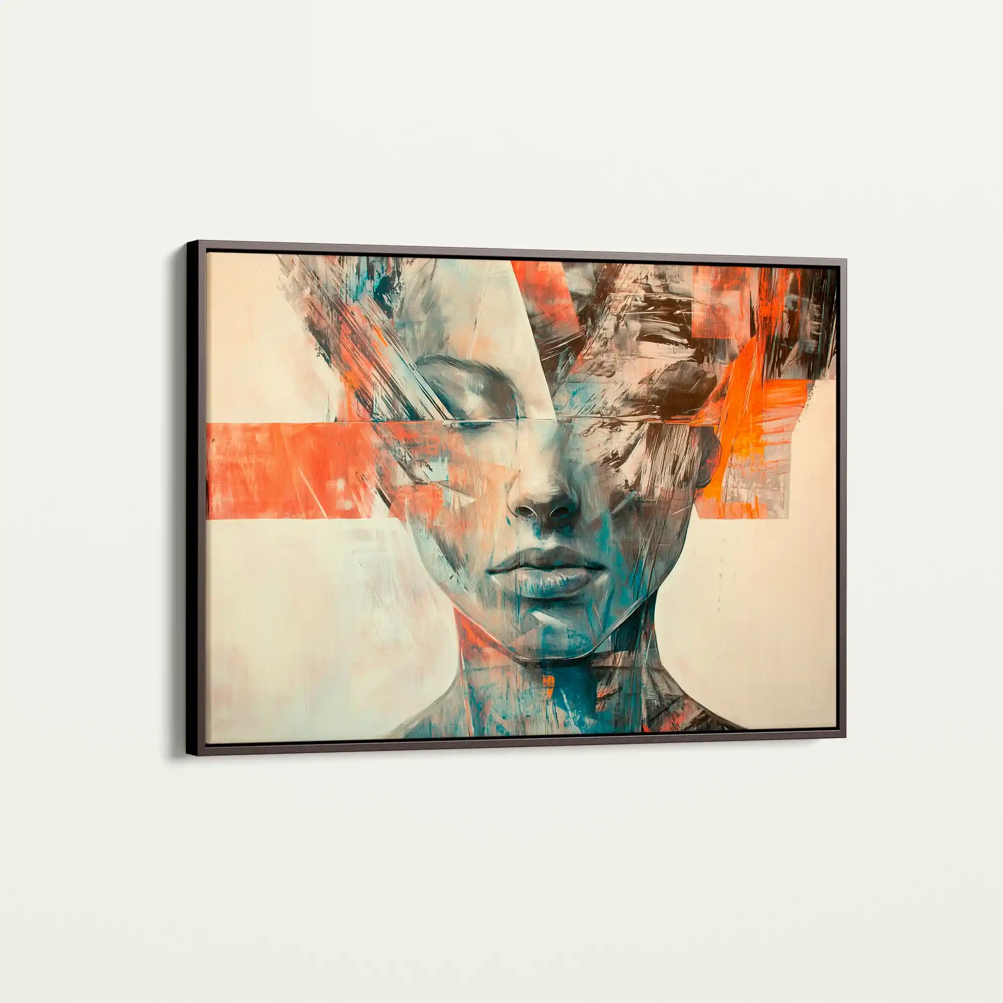 Portrait 057 Canvas Art 90 x 60 cm / Stretched on hidden frame