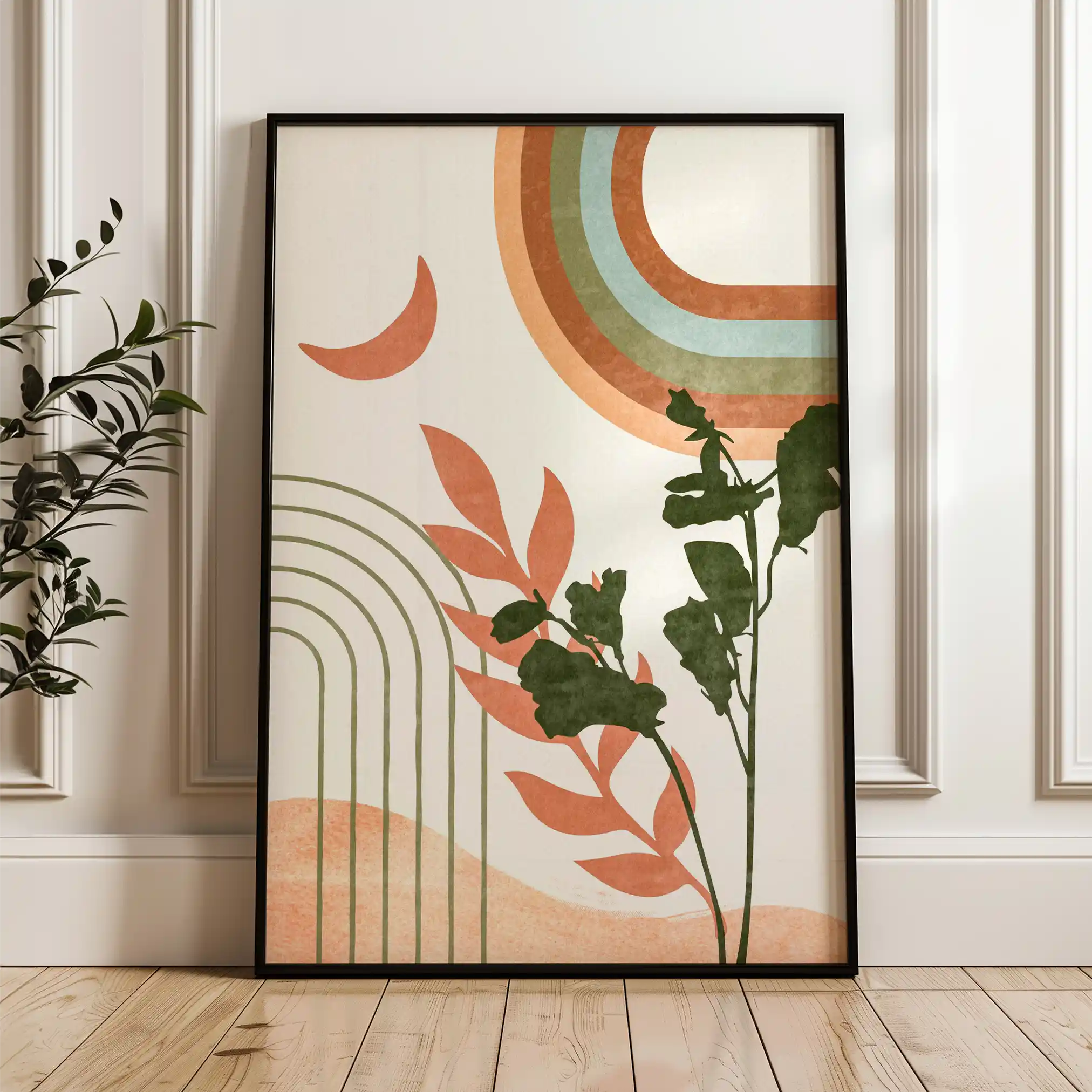 Boho 058 Canvas Art 90 x 60 cm / Stretched on hidden frame