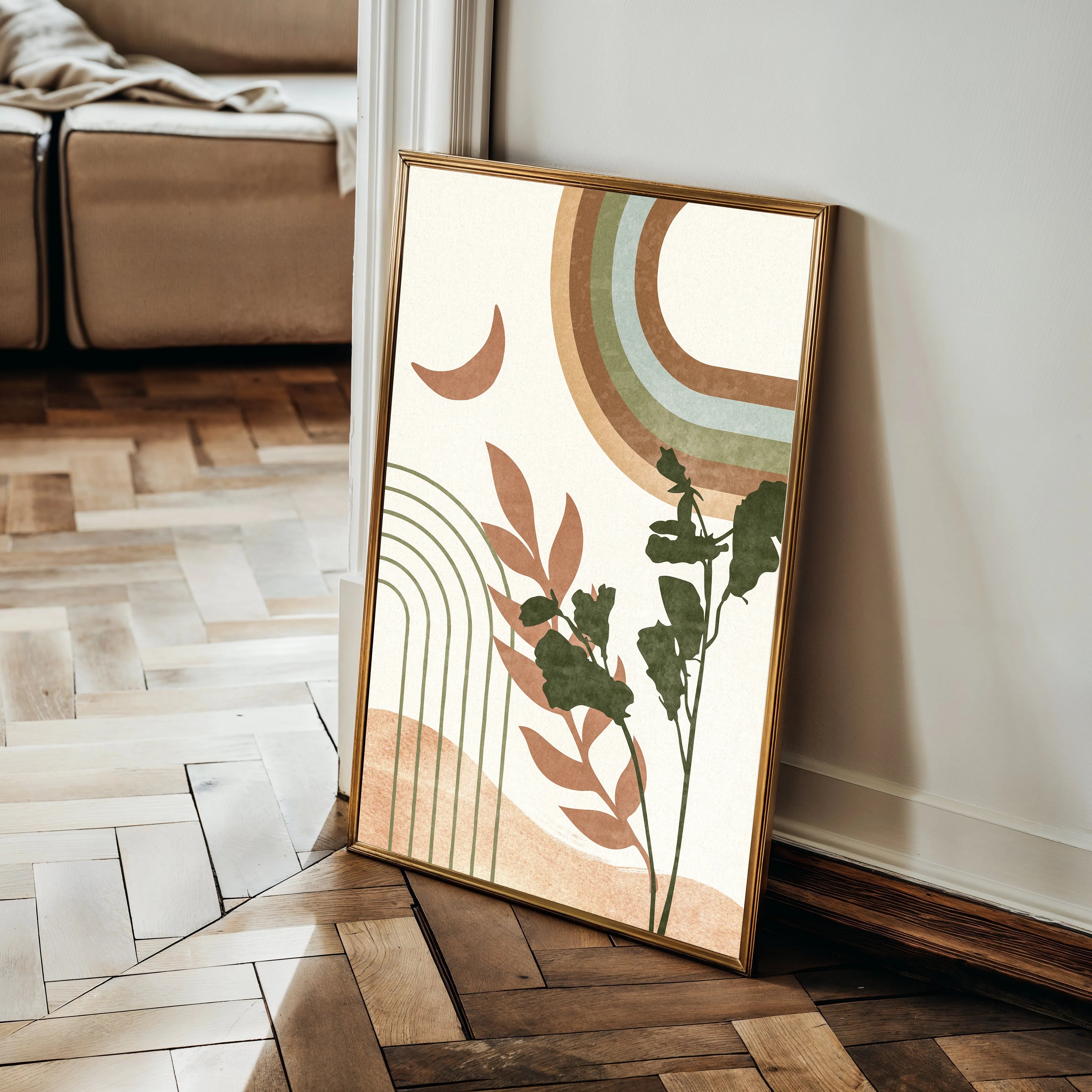 Boho Canvas Wall Art WAD058-BH 90 x 60 cm / Stretched on hidden frame
