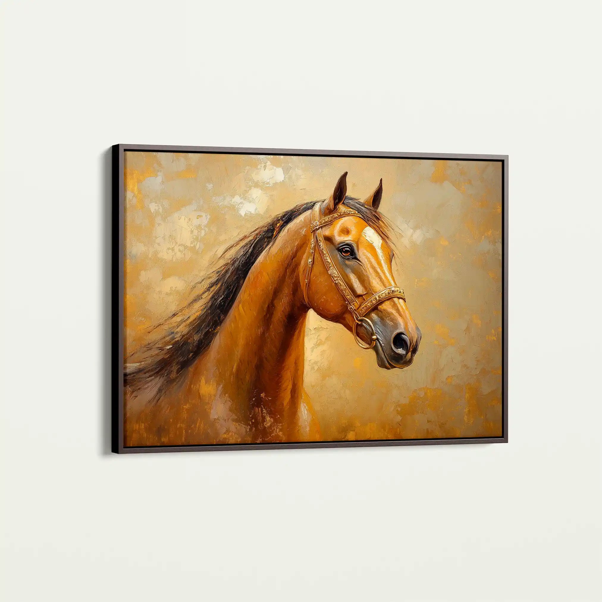 Horses 058 Canvas Art 90 x 60 cm / Stretched on hidden frame