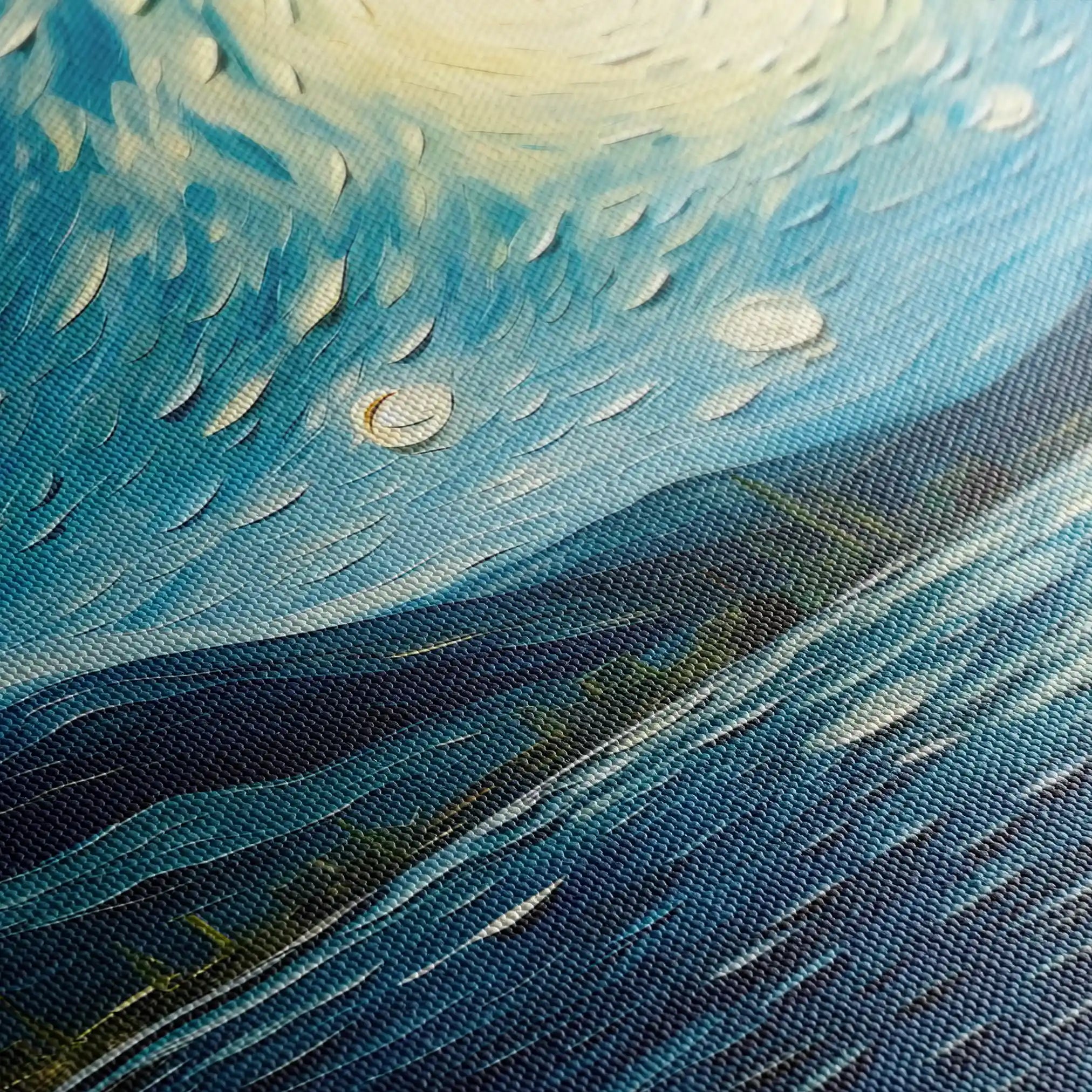 Landscape 058 Canvas Art 90 x 60 cm / Stretched on hidden frame