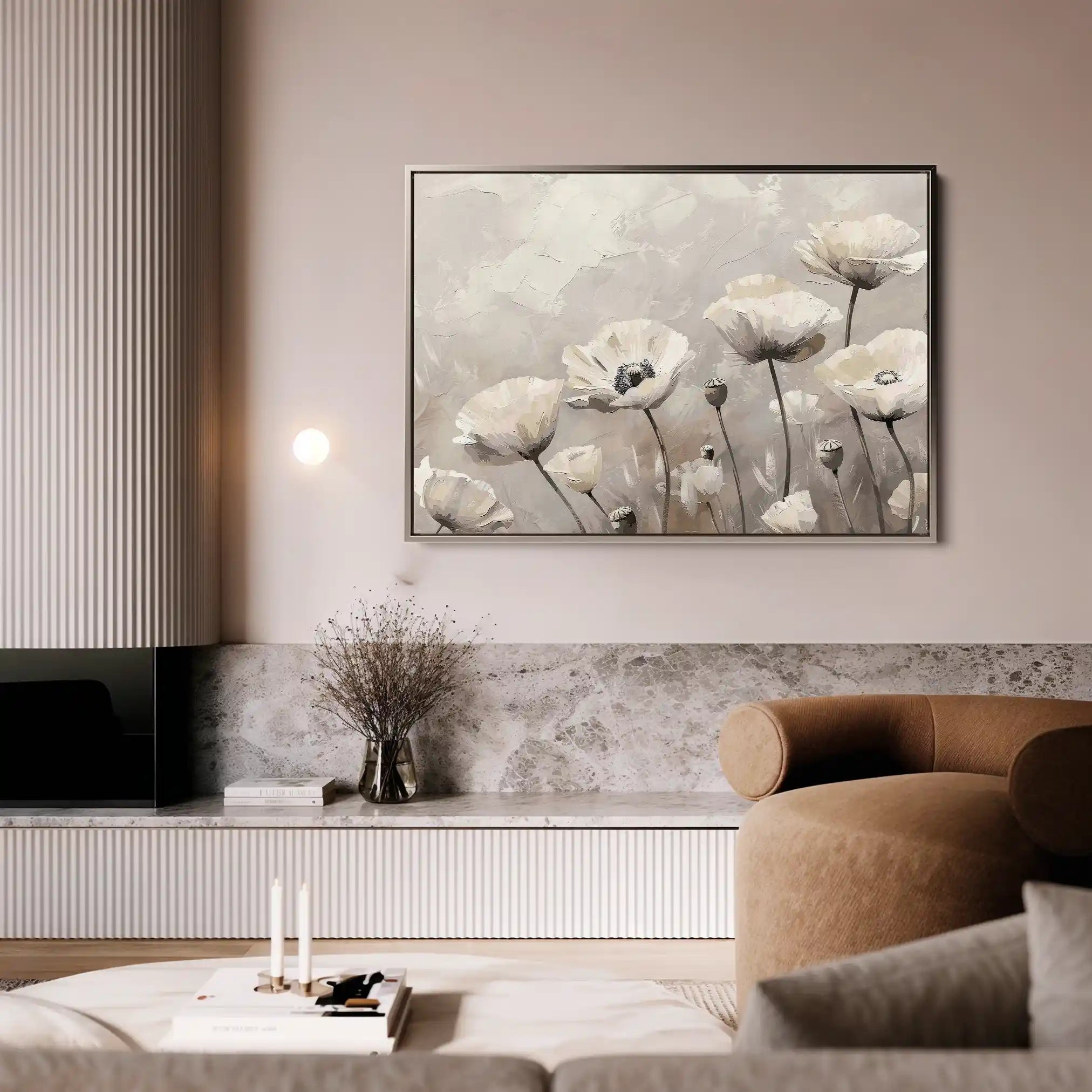 Floral Canvas Wall Art WAD059-F 90 x 60 cm / Stretched on hidden frame