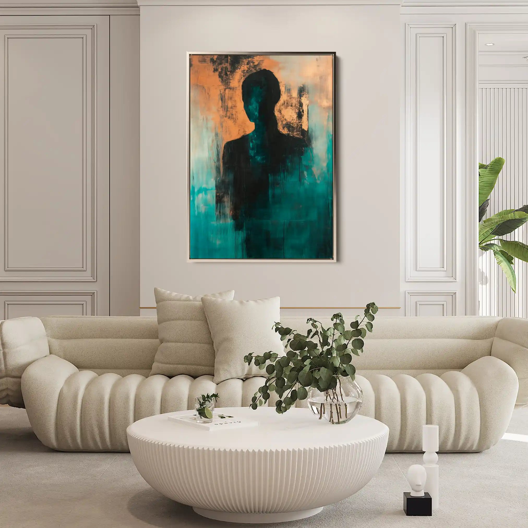 Portrait 059 Canvas Art 90 x 60 cm / Stretched on hidden frame