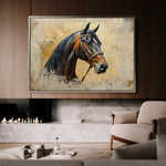 Horses 060 Canvas Art 90 x 60 cm / Stretched on hidden frame