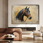 Horses 060 Canvas Art 90 x 60 cm / Stretched on hidden frame