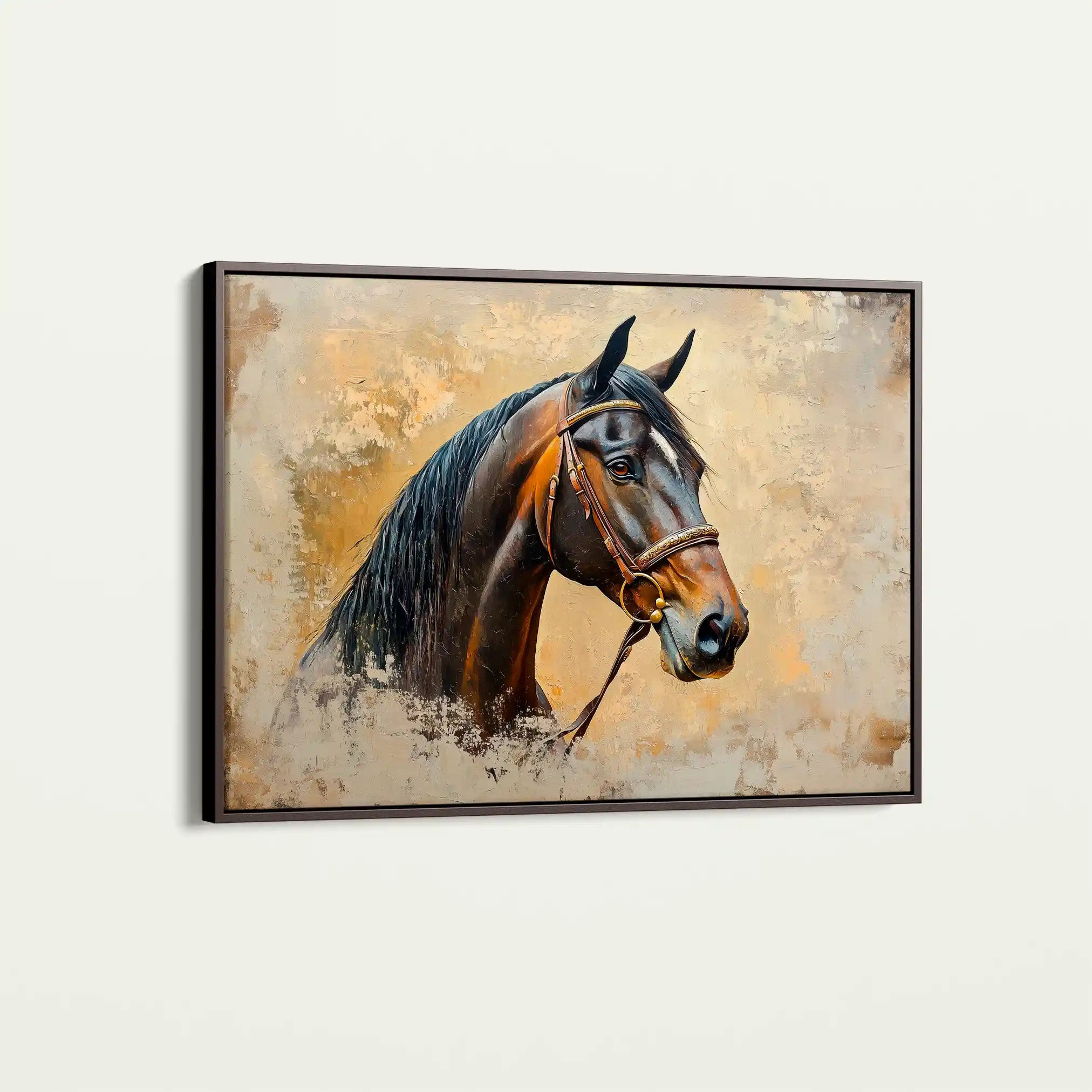 Horses 060 Canvas Art 90 x 60 cm / Stretched on hidden frame