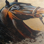 Horses 060 Canvas Art 90 x 60 cm / Stretched on hidden frame