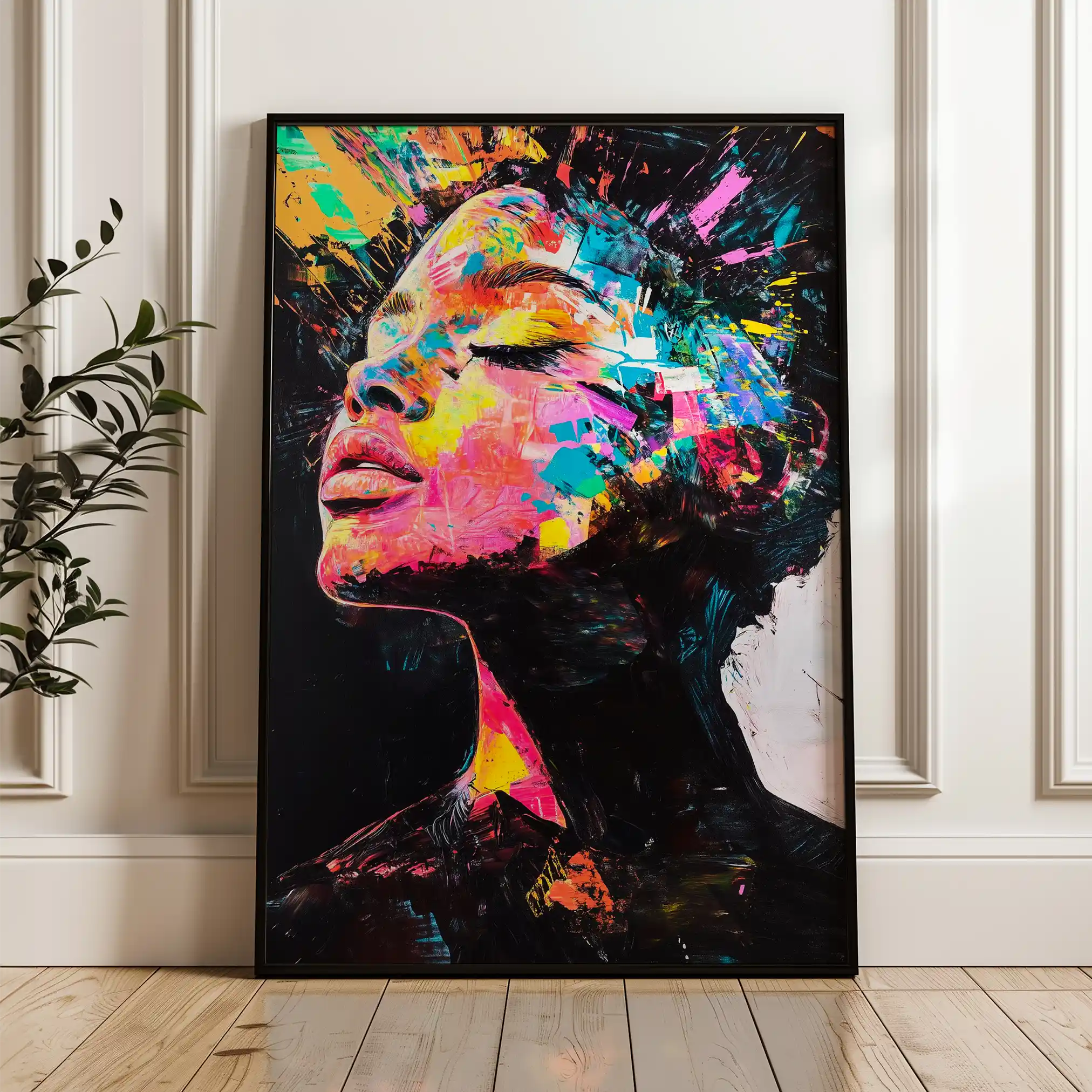 Portrait 061 Canvas Art 90 x 60 cm / Stretched on hidden frame