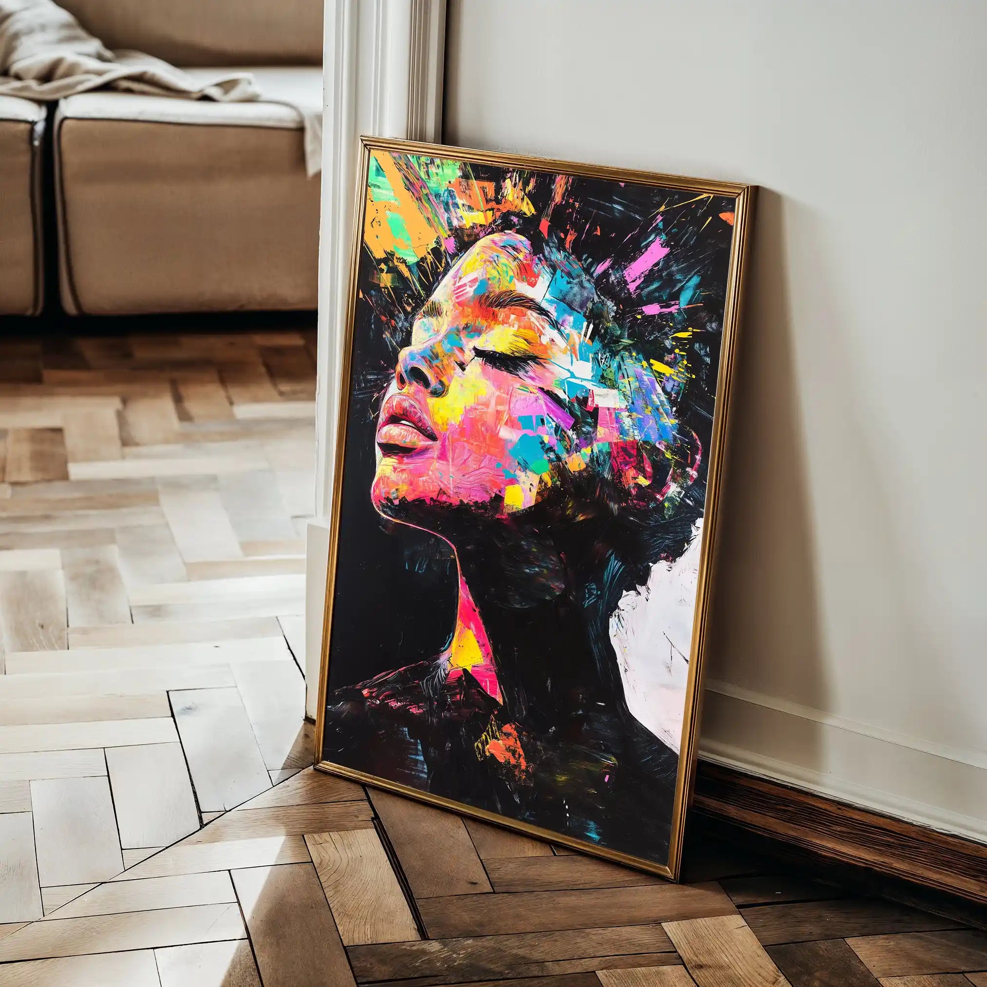 Portrait 061 Canvas Art 90 x 60 cm / Stretched on hidden frame