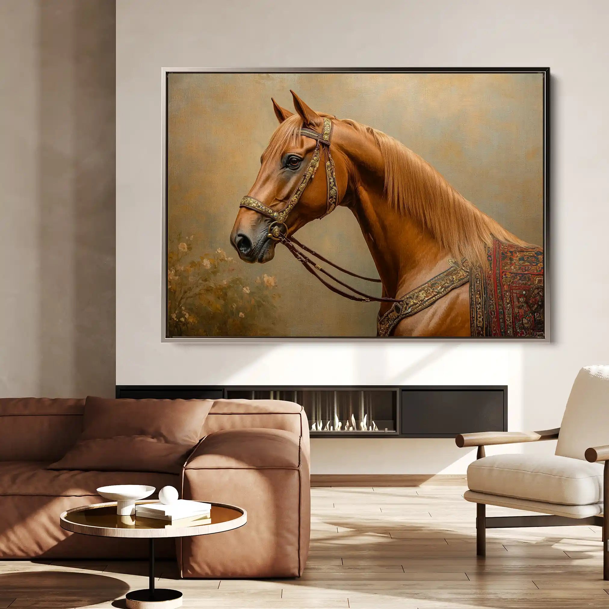 Horses 062 Canvas Art 90 x 60 cm / Stretched on hidden frame