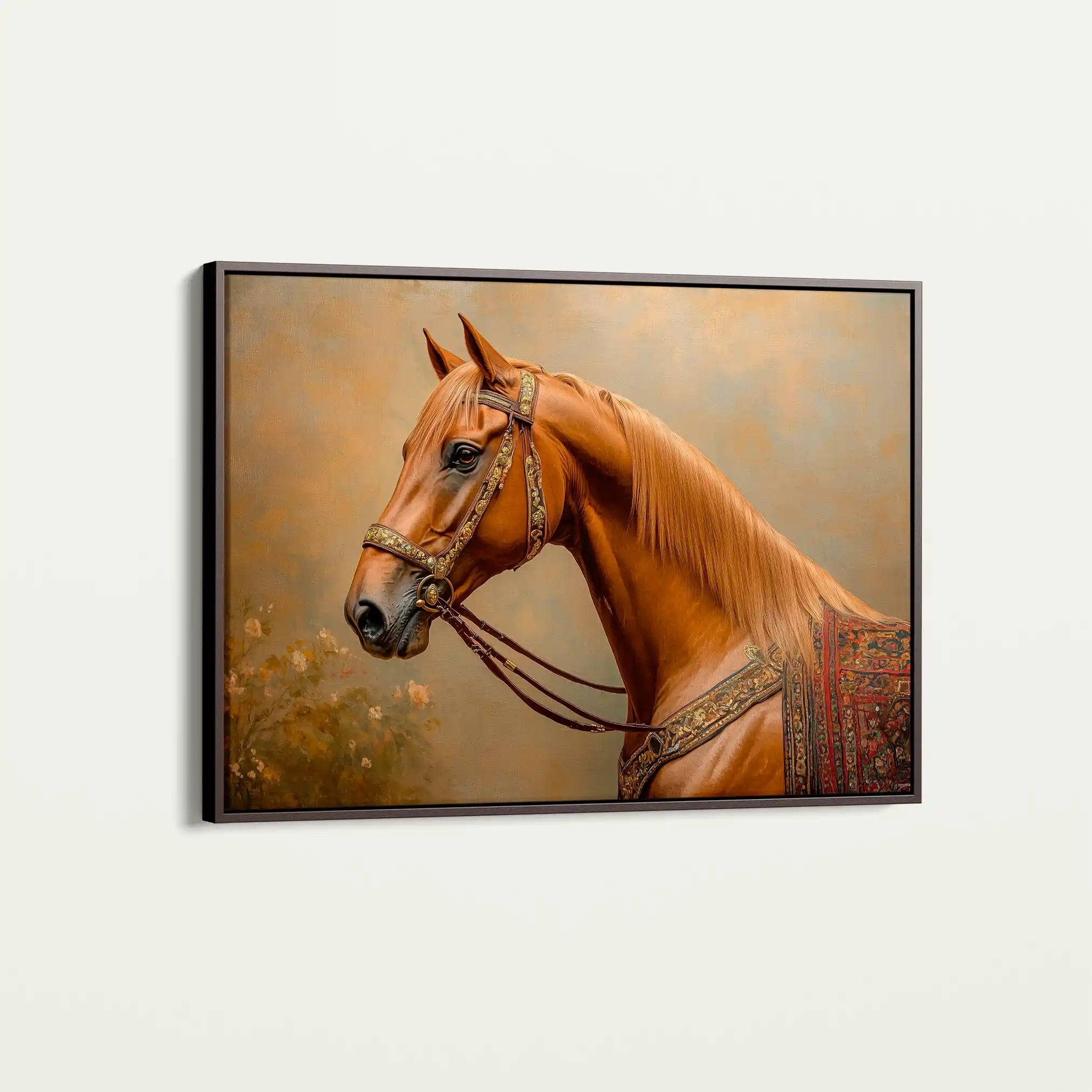Horses 062 Canvas Art 90 x 60 cm / Stretched on hidden frame