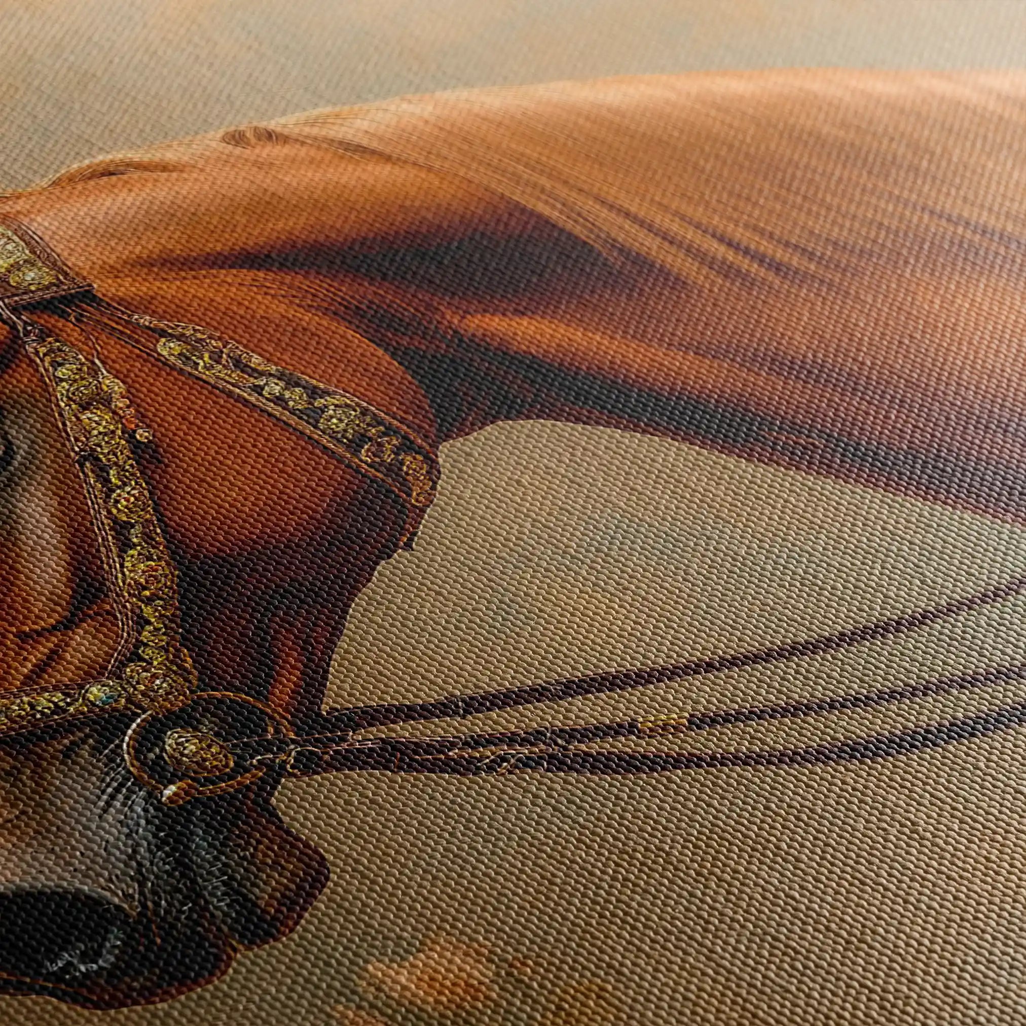 Horses 062 Canvas Art 90 x 60 cm / Stretched on hidden frame