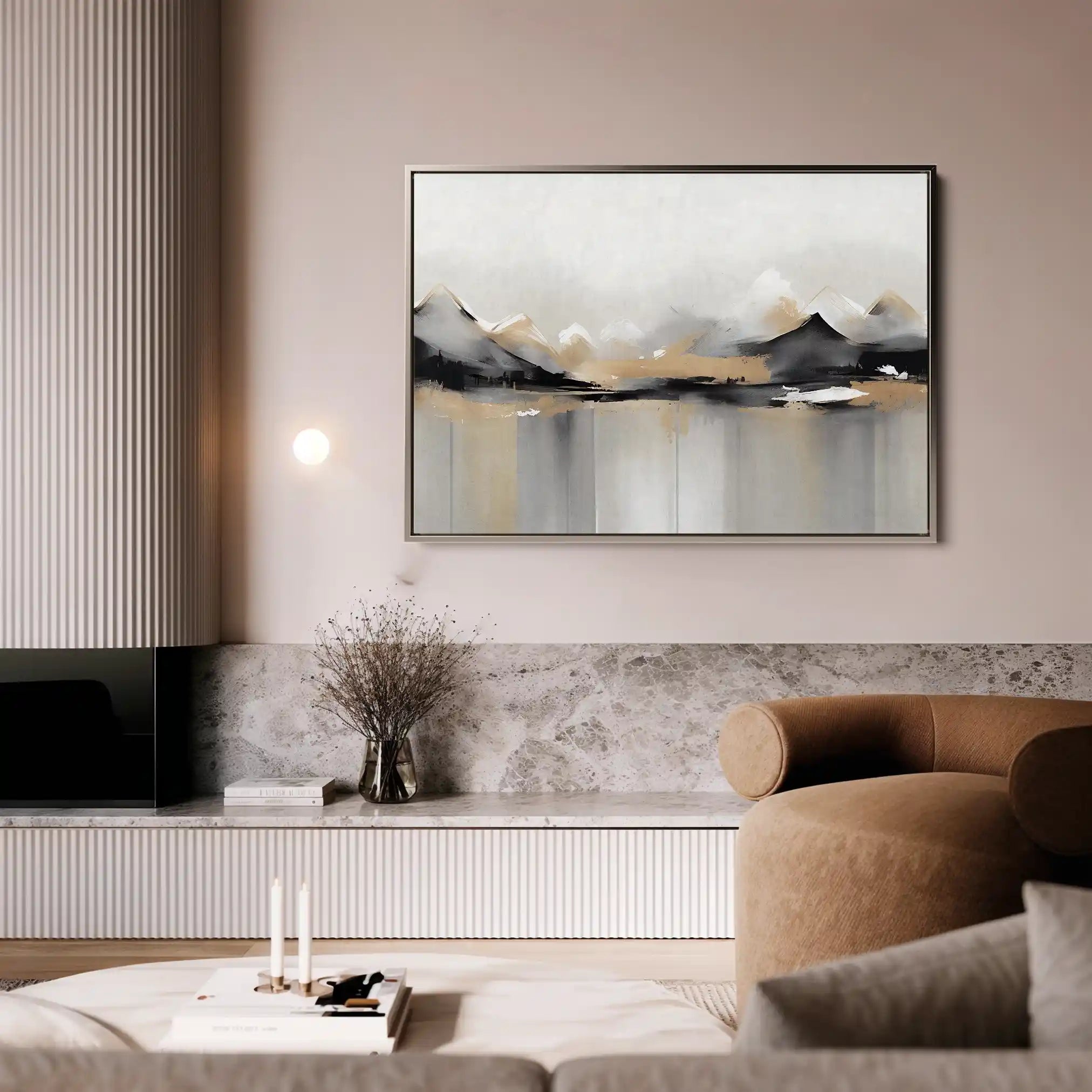 Landscape 062 Canvas Art 90 x 60 cm / Stretched on hidden frame