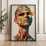 Portrait 062 Canvas Art 90 x 60 cm / Stretched on hidden frame