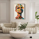 Portrait 062 Canvas Art 90 x 60 cm / Stretched on hidden frame