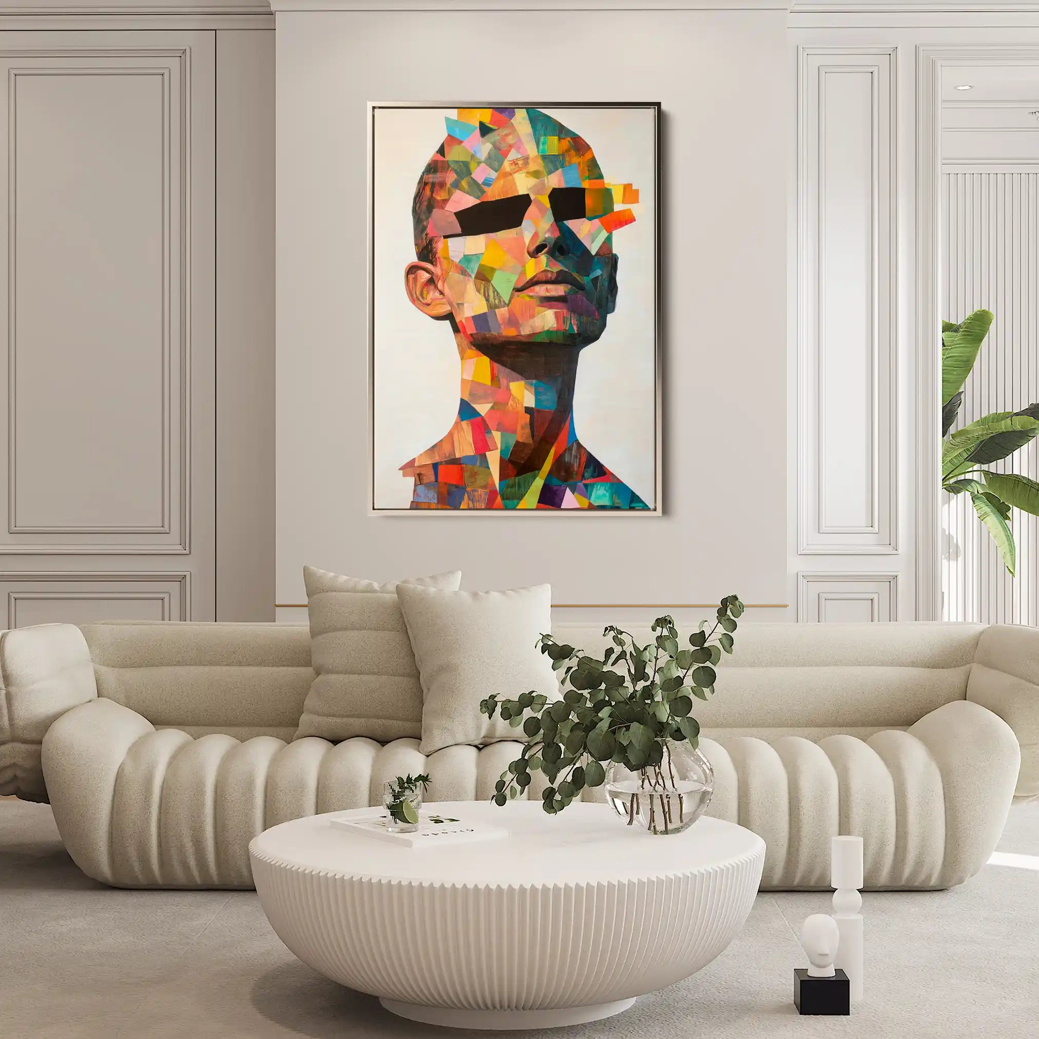 Portrait 062 Canvas Art 90 x 60 cm / Stretched on hidden frame