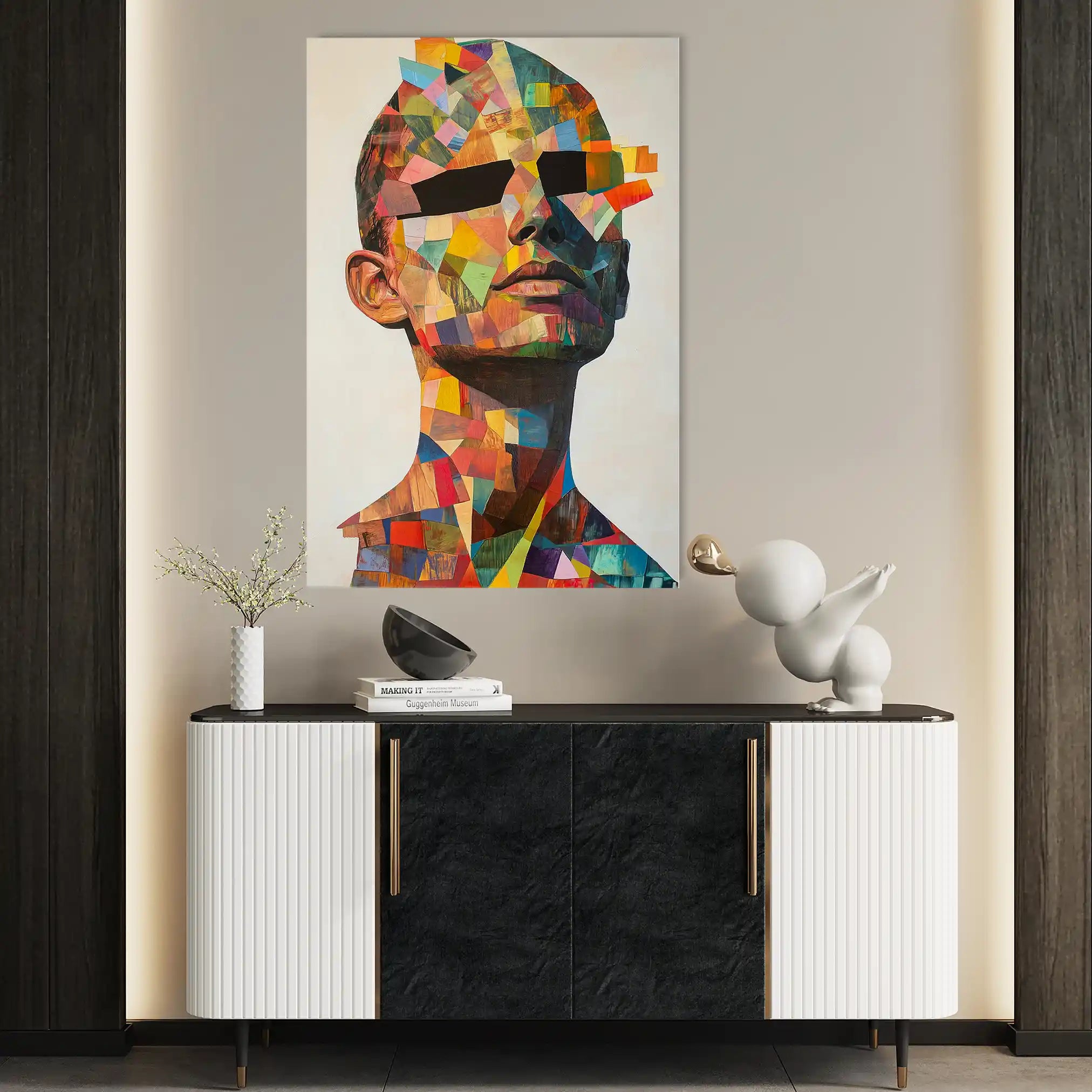 Portrait 062 Canvas Art 90 x 60 cm / Stretched on hidden frame
