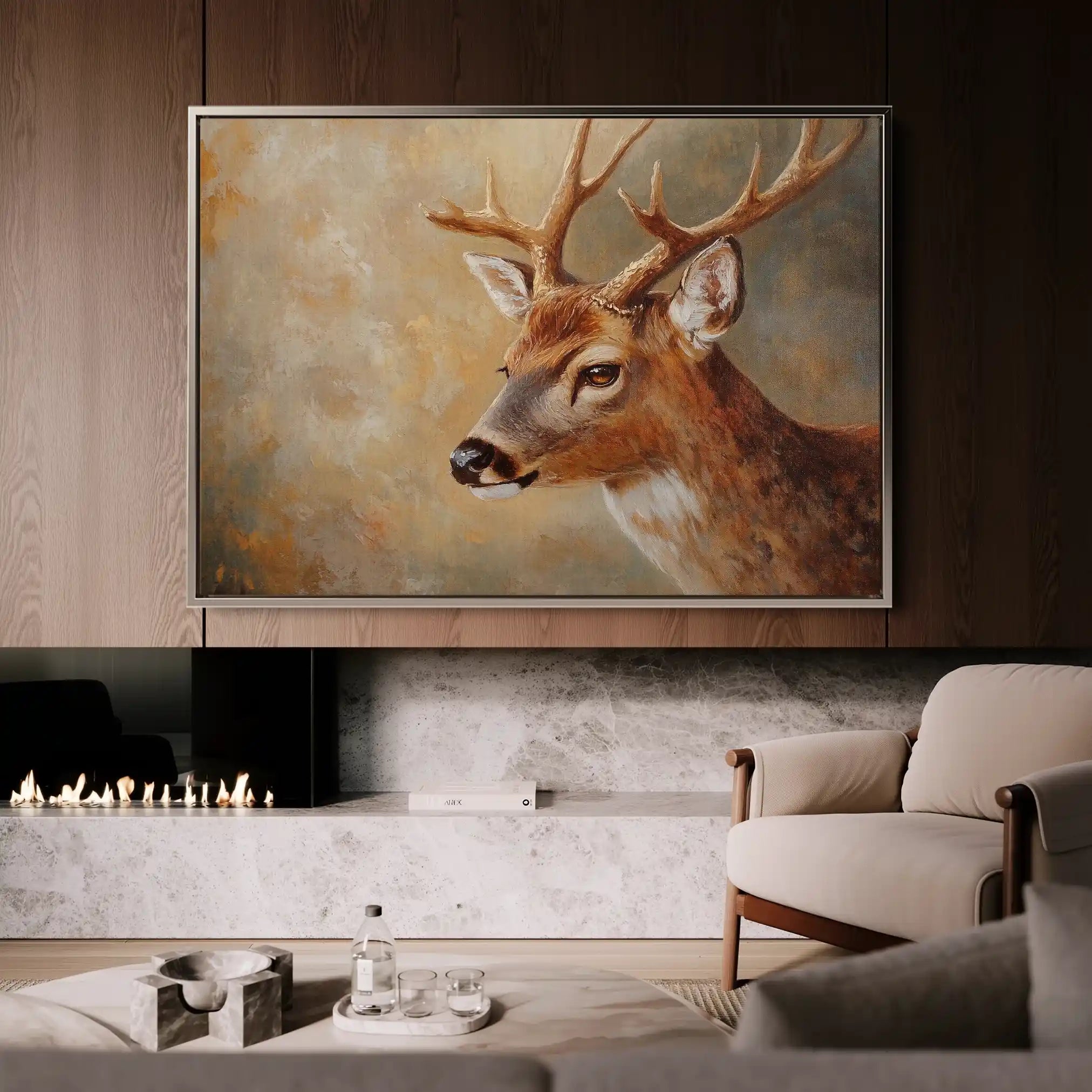 Animals 063 Canvas Art 90 x 60 cm / Stretched on hidden frame