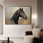 Horses 063 Canvas Art 90 x 60 cm / Stretched on hidden frame