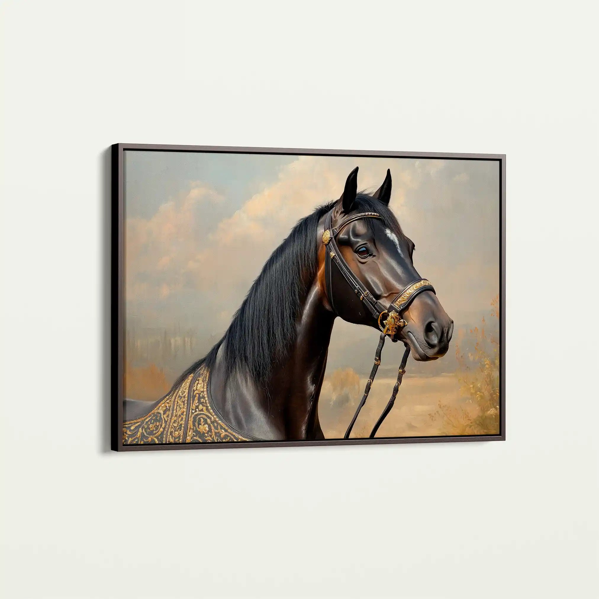 Horses 063 Canvas Art 90 x 60 cm / Stretched on hidden frame