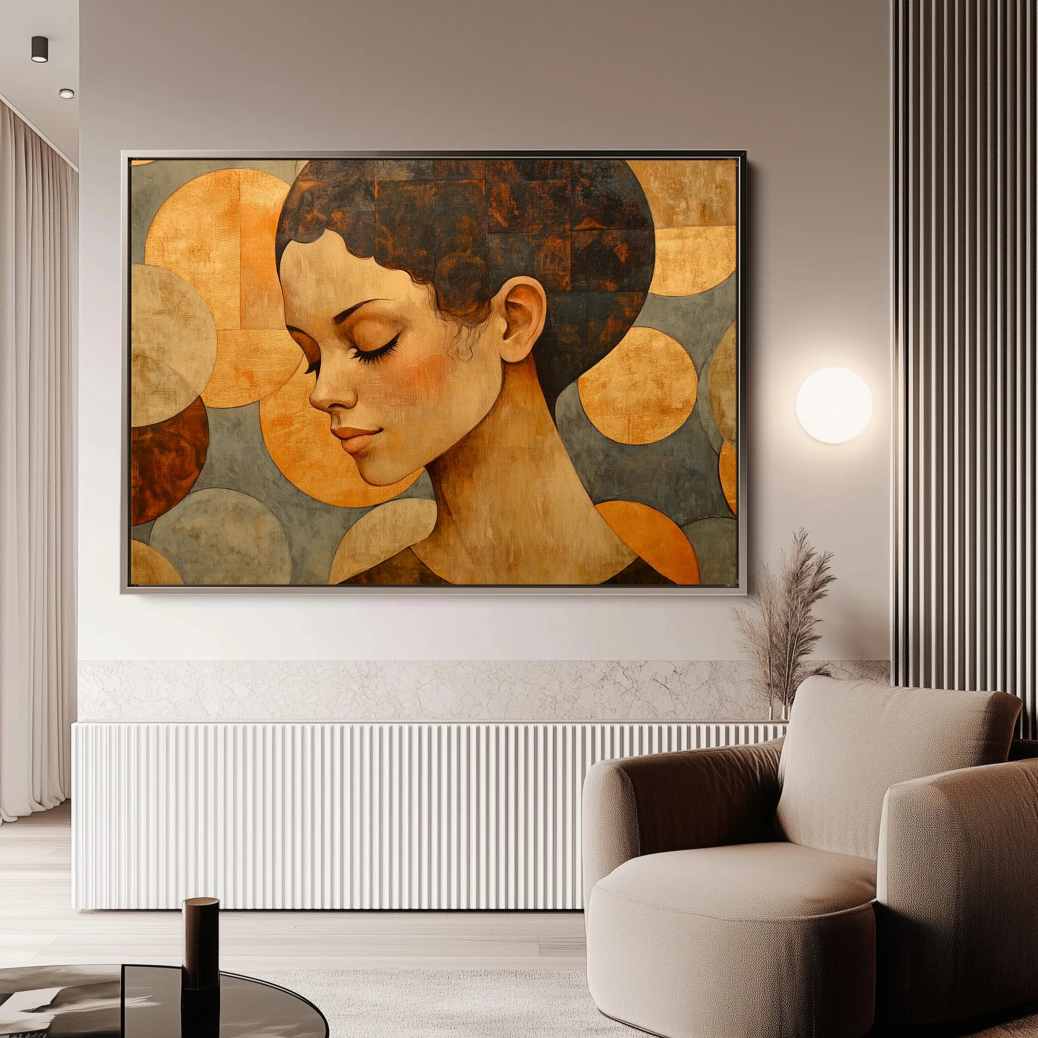 Portrait Canvas Wall Art WAD063-P 90 x 60 cm / Stretched on hidden frame