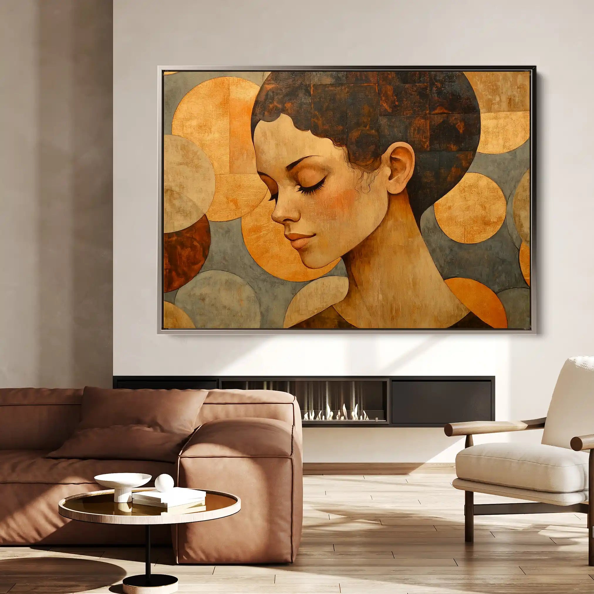 Portrait 063 Canvas Art 90 x 60 cm / Stretched on hidden frame