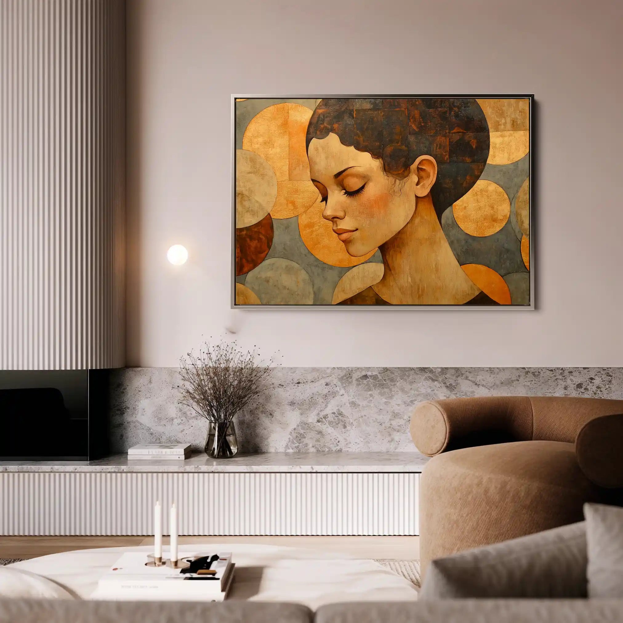 Portrait 063 Canvas Art 90 x 60 cm / Stretched on hidden frame