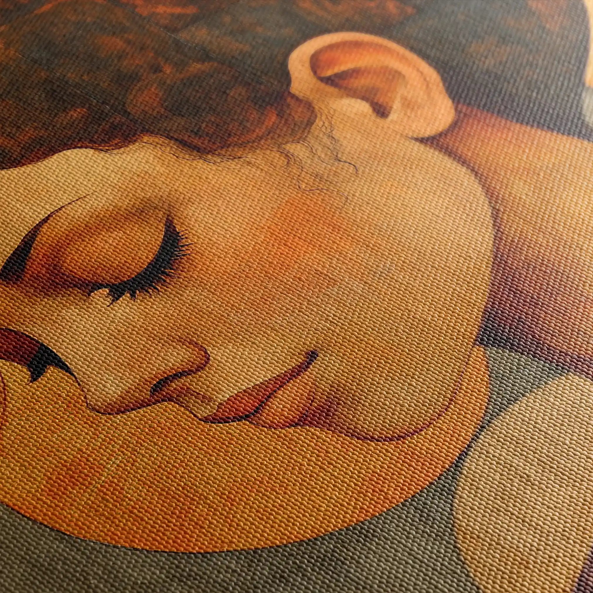 Portrait 063 Canvas Art 90 x 60 cm / Stretched on hidden frame