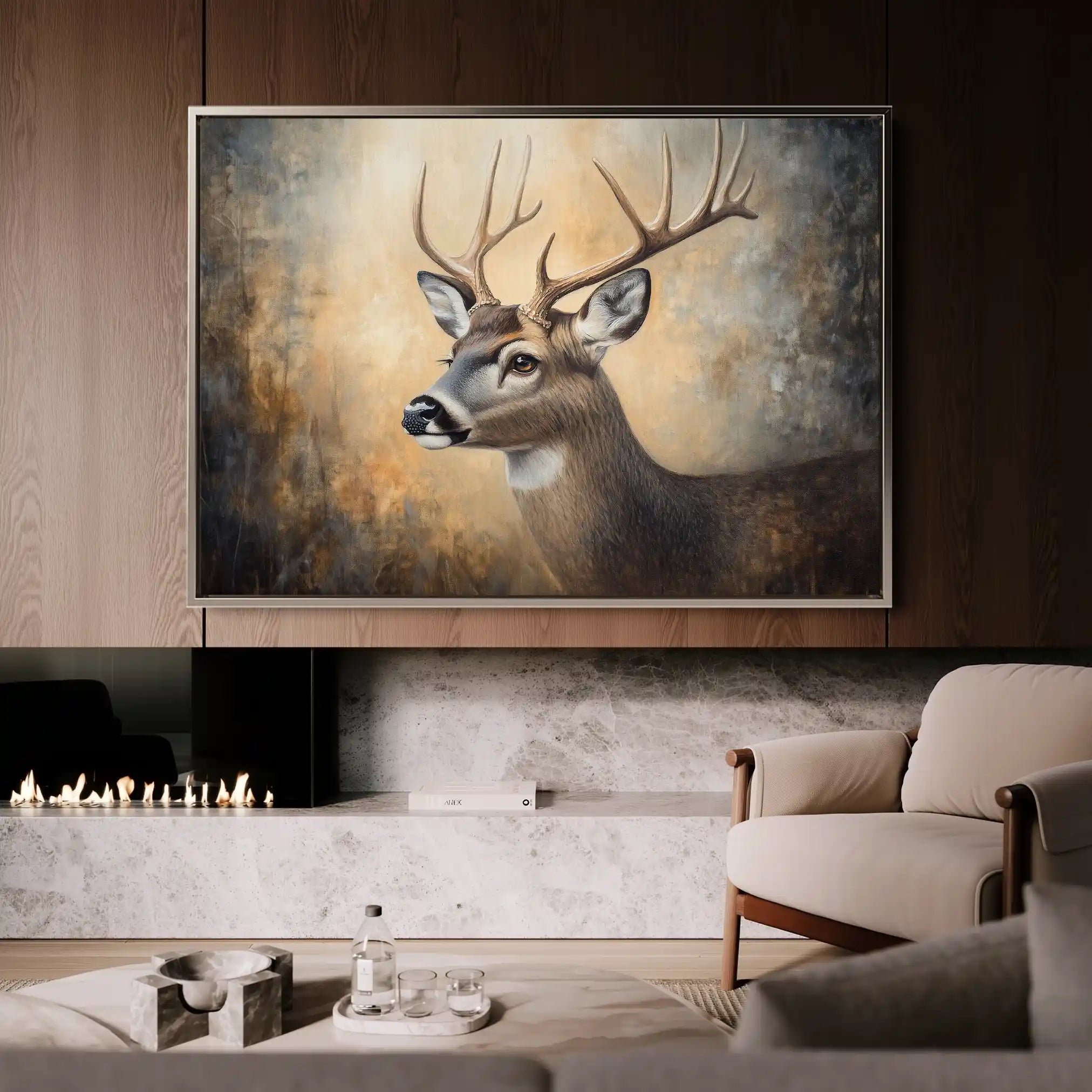 Animals 064 Canvas Art 90 x 60 cm / Stretched on hidden frame