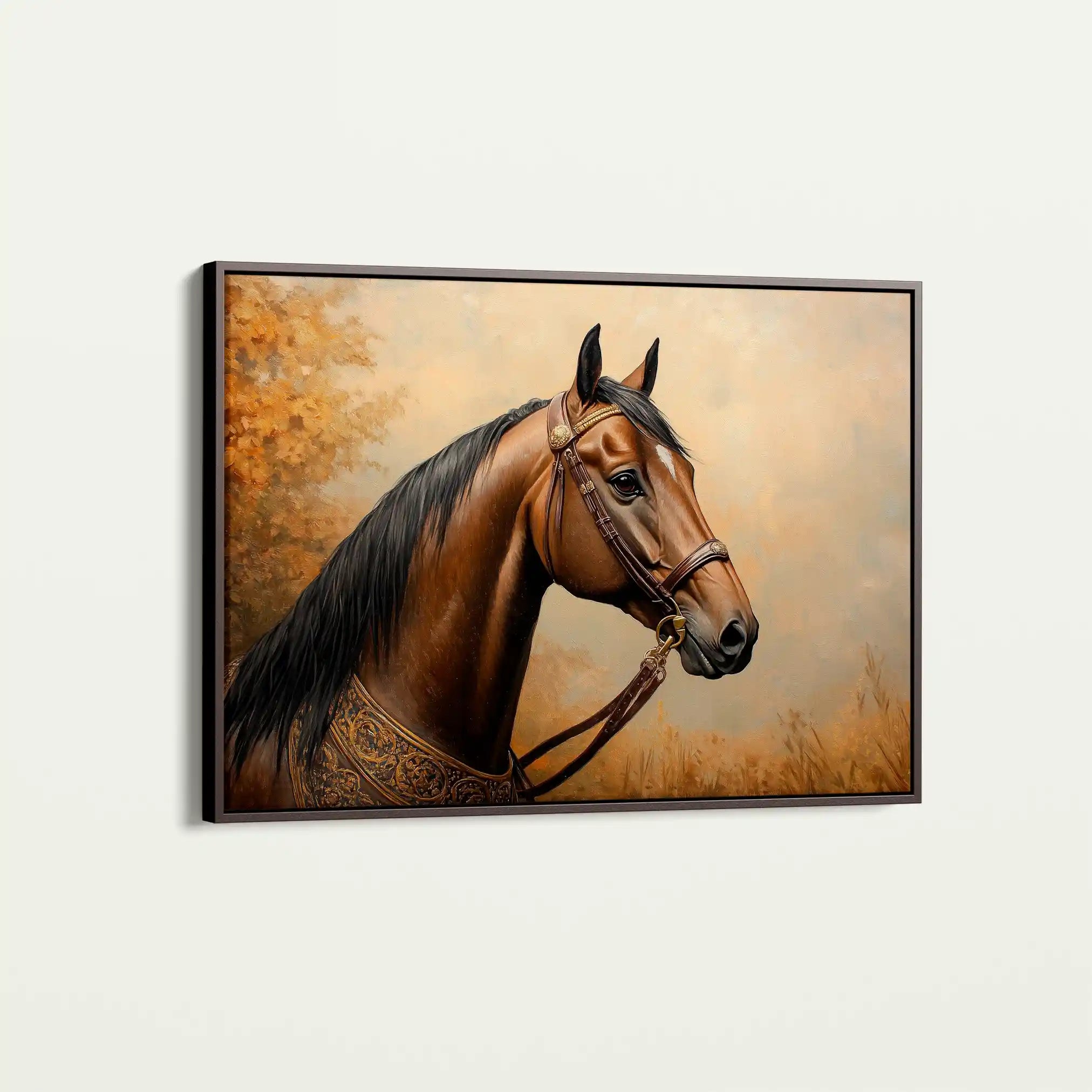 Horses 064 Canvas Art 90 x 60 cm / Stretched on hidden frame