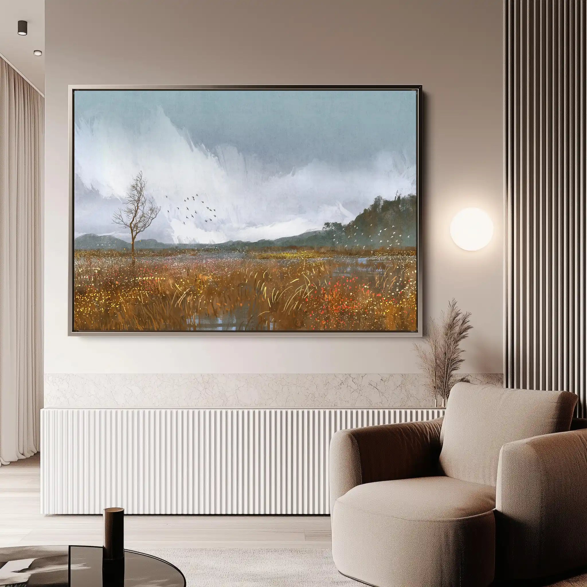 Landscape 064 Canvas Art 90 x 60 cm / Stretched on hidden frame