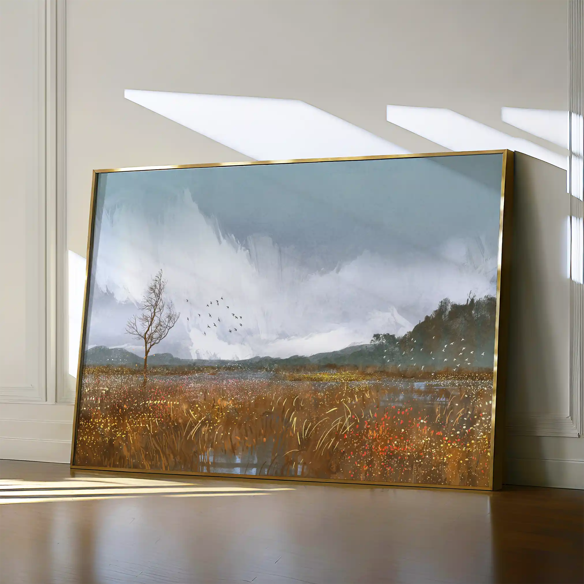 Landscape 064 Canvas Art 90 x 60 cm / Stretched on hidden frame