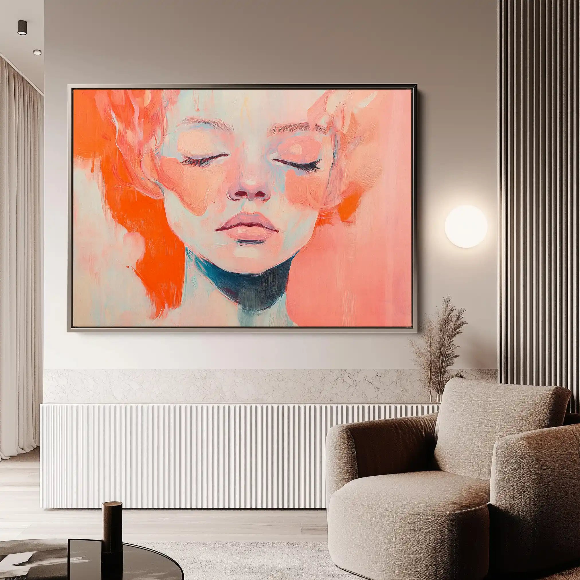 Portrait 064 Canvas Art 90 x 60 cm / Stretched on hidden frame