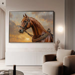 Horses 065 Canvas Art 90 x 60 cm / Stretched on hidden frame