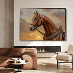 Horses 065 Canvas Art 90 x 60 cm / Stretched on hidden frame
