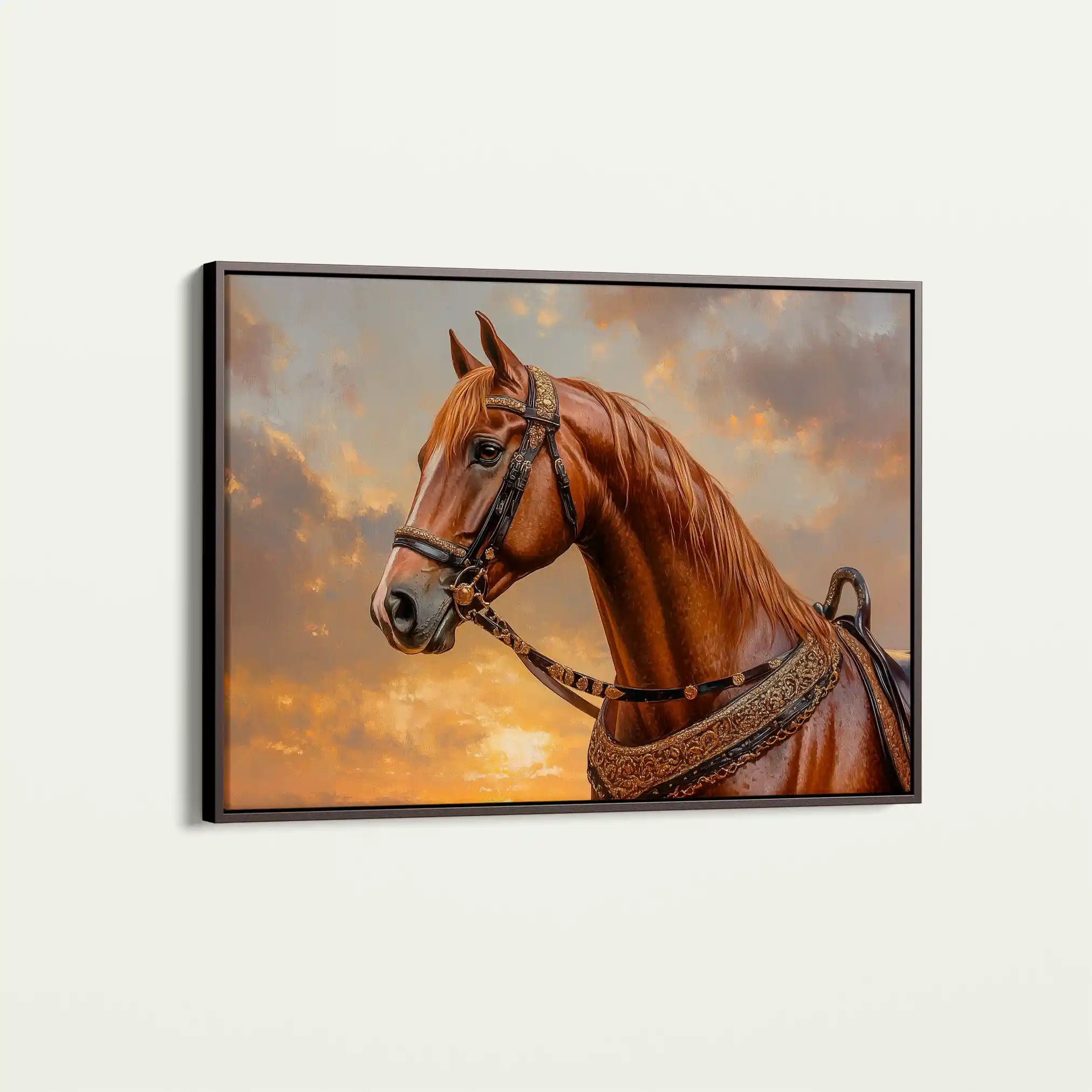 Horses 065 Canvas Art 90 x 60 cm / Stretched on hidden frame