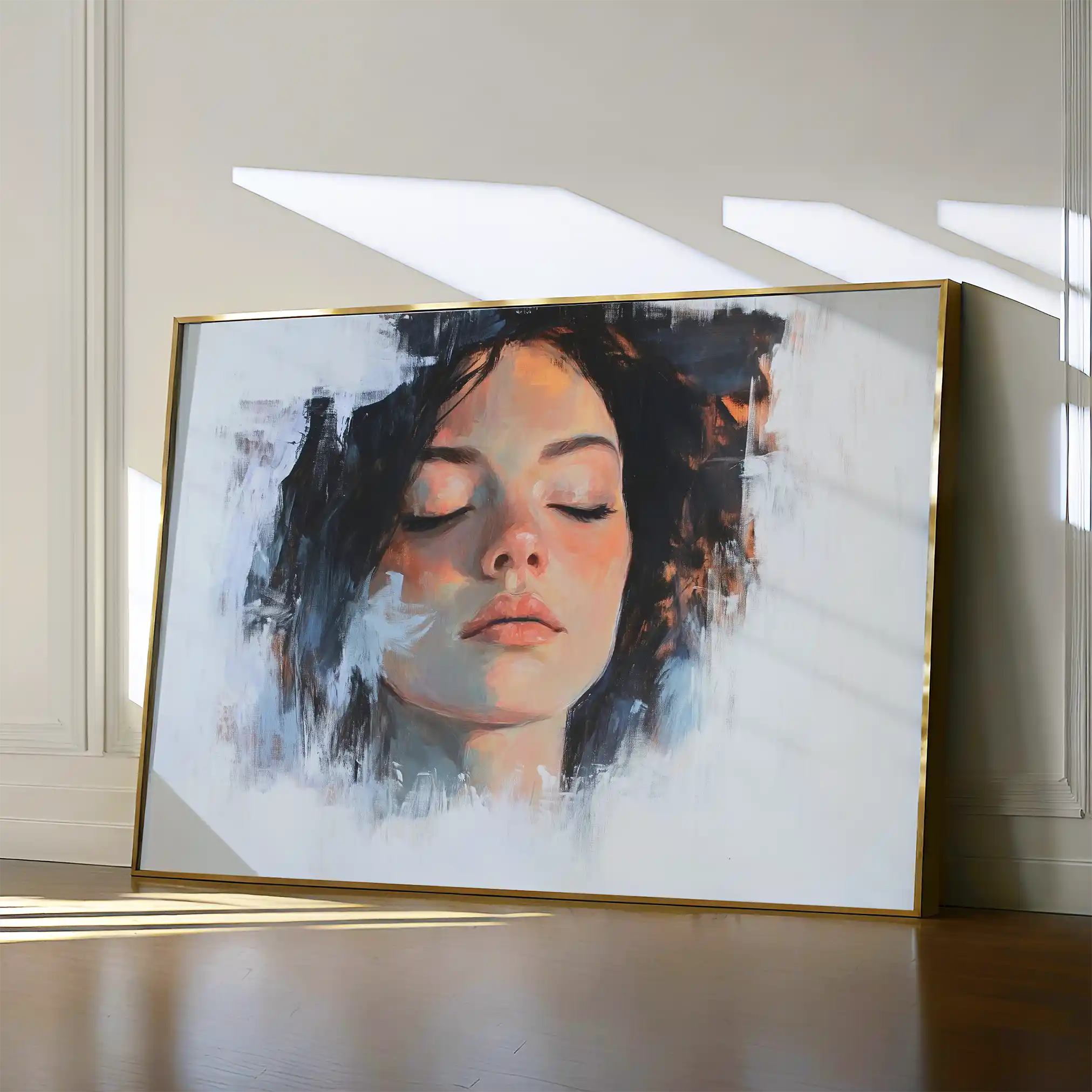 Portrait 065 Canvas Art 90 x 60 cm / Stretched on hidden frame
