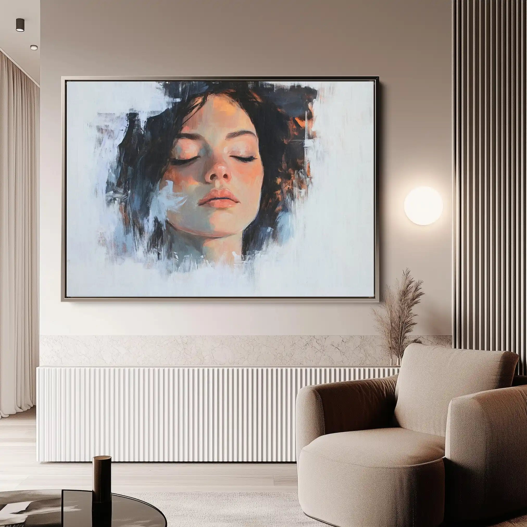 Portrait 065 Canvas Art 90 x 60 cm / Stretched on hidden frame