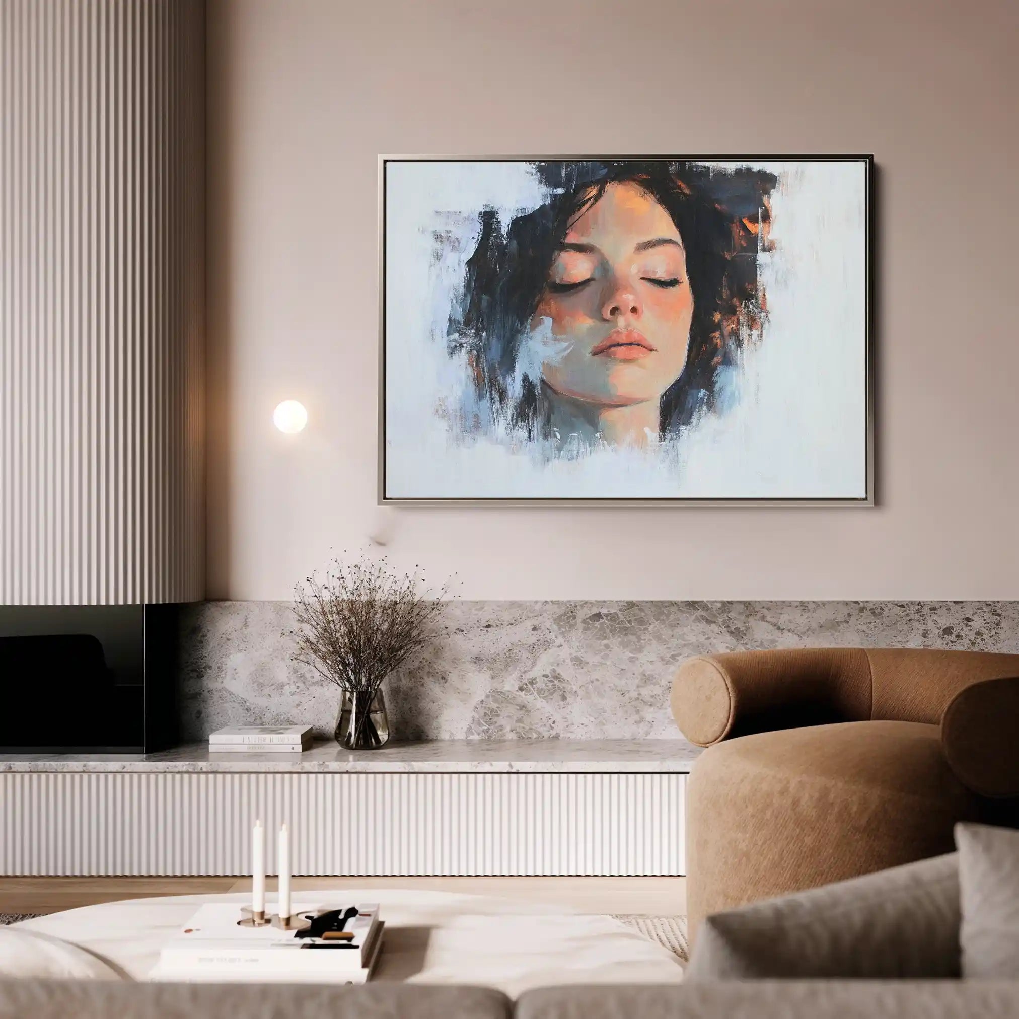 Portrait 065 Canvas Art 90 x 60 cm / Stretched on hidden frame