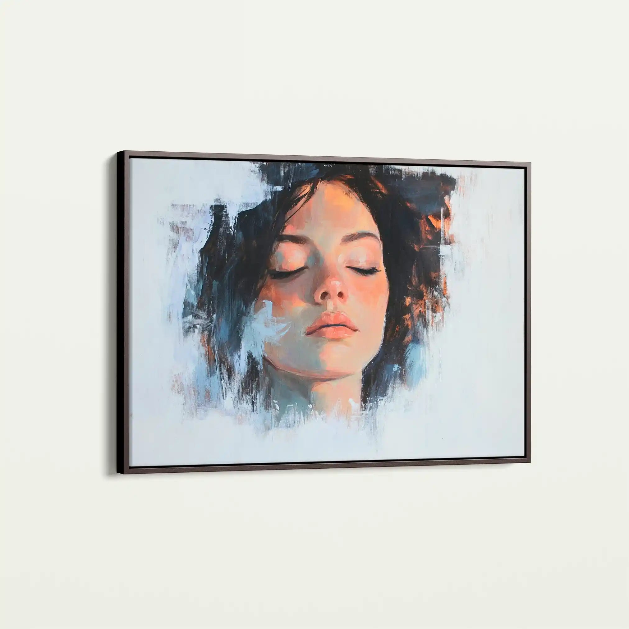 Portrait 065 Canvas Art 90 x 60 cm / Stretched on hidden frame