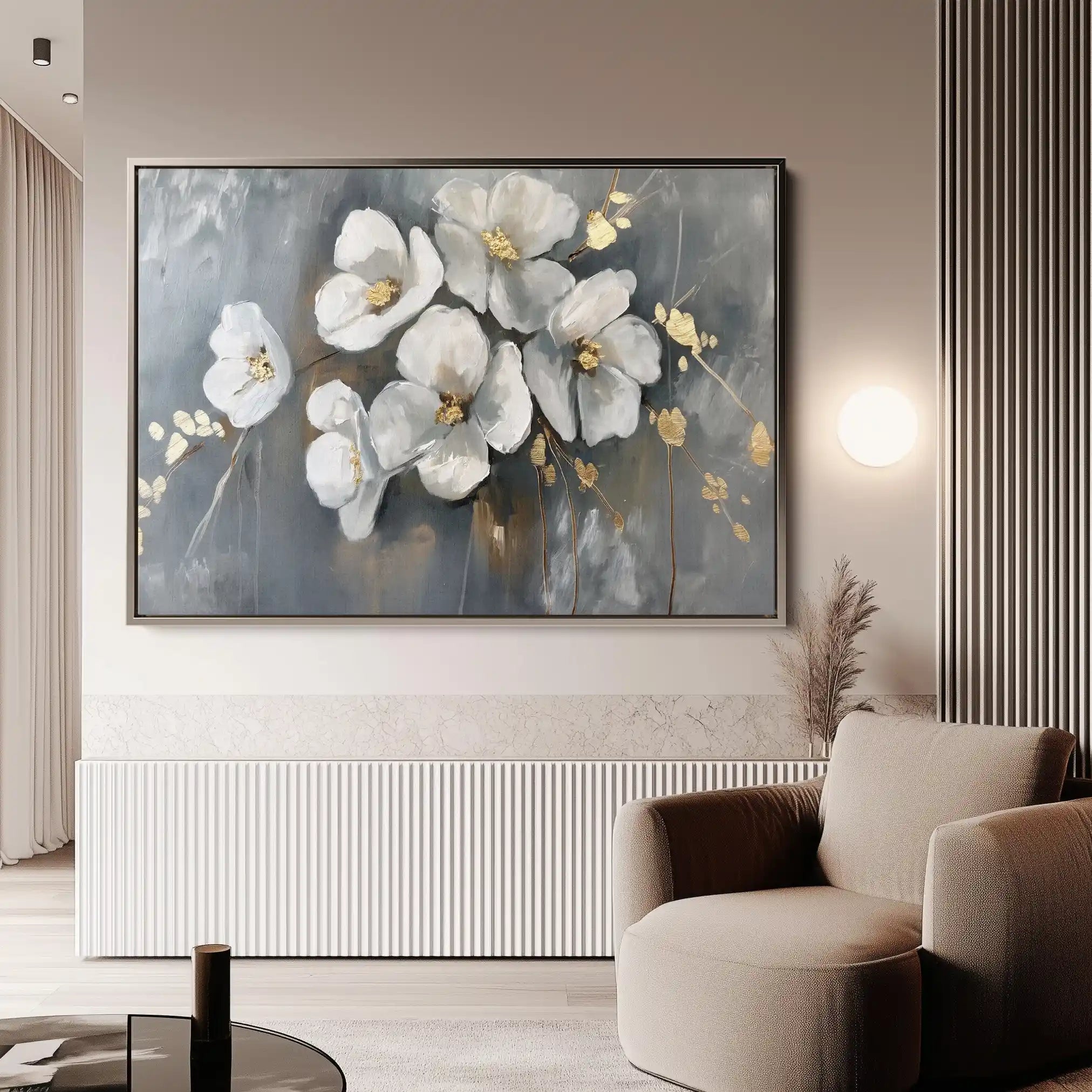 Floral Canvas Wall Art WAD066-F 90 x 60 cm / Stretched on hidden frame