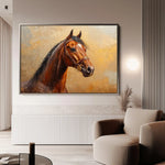 Horses 066 Canvas Art 90 x 60 cm / Stretched on hidden frame