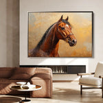 Horses 066 Canvas Art 90 x 60 cm / Stretched on hidden frame