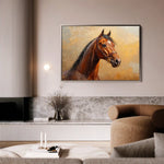 Horses 066 Canvas Art 90 x 60 cm / Stretched on hidden frame